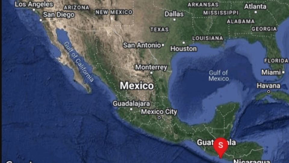 El temblor se registró a las 19:11 horas de este viernes.