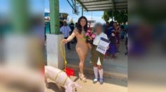 Niña recibe un cerdo como regalo de graduación y tunden en redes a la madrina: FOTOS