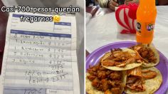 ¡Estafadores! Joven denuncia que le intentaron vender una orden de tacos por más de 2 mil pesos