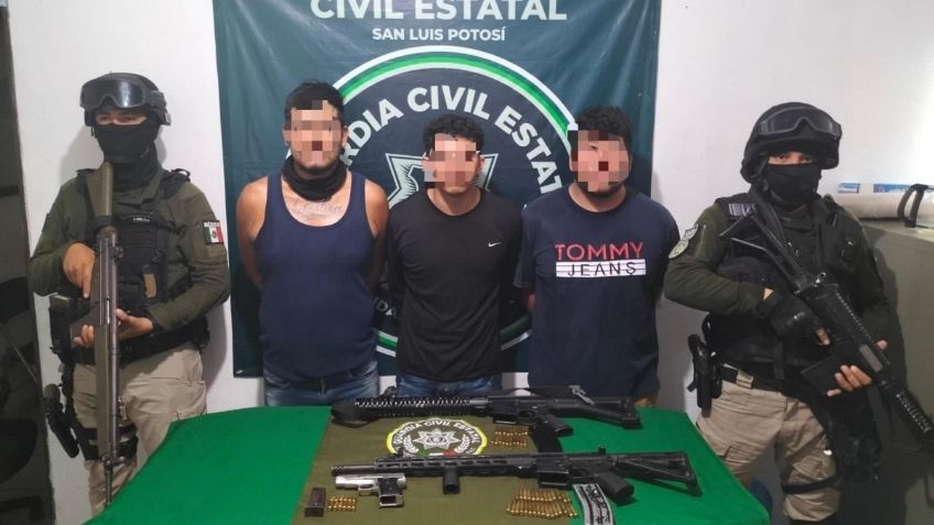 Detienen a tres hombres acusados presuntamente de diversas muertas en municipio de Tamuin