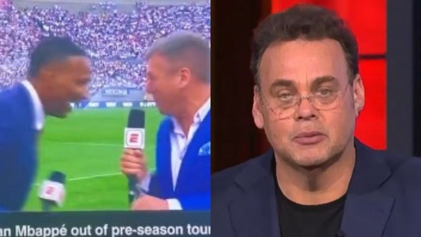 VIDEO: conductor de ESPN se desvanece en transmisión en vivo, David Faitelson pide por la salud de su compañero