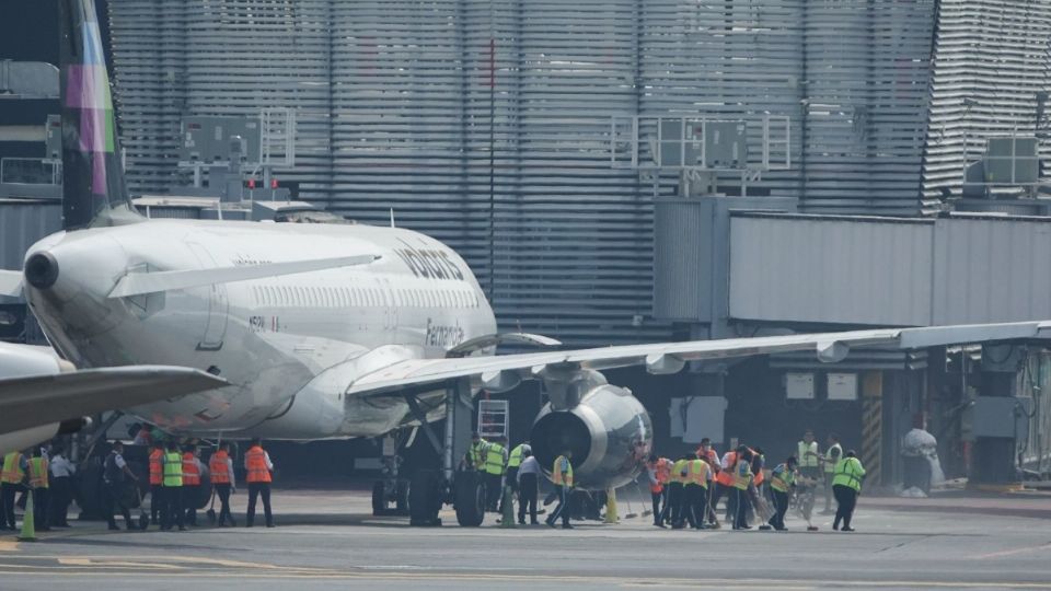 El AICM desmintió que ese modelo de avión incluso aparezca en sus registros.