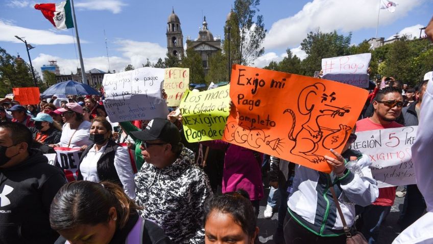 Manifestantes cortan la circulación vial en varios puntos de la CDMX