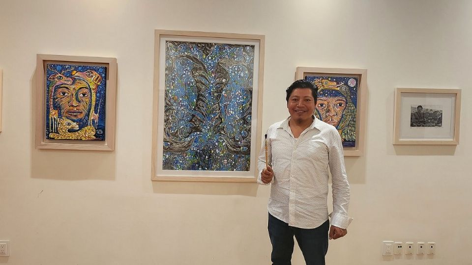 La nueva exposición del artista oaxaqueño “De mazateco a mazateco” celebra la vida