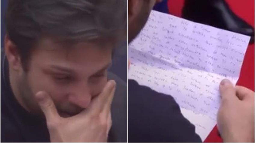 Nicola Porcella rompe en llanto al leer la carta de su hijo: "No quiero verte"