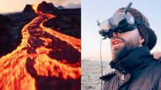 Espectacular: influencer visita un volcán activo en Islandia y se mete al cráter con su drone