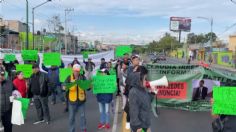 Cumple 10 horas bloqueo de comerciantes en Periférico Oriente