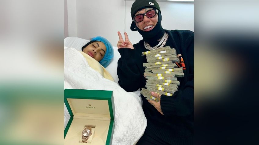 Yailin "La más viral" celebra su cumpleaños 21 con nueva cirugía y fajos de billetes como regalo de 6ix9ine