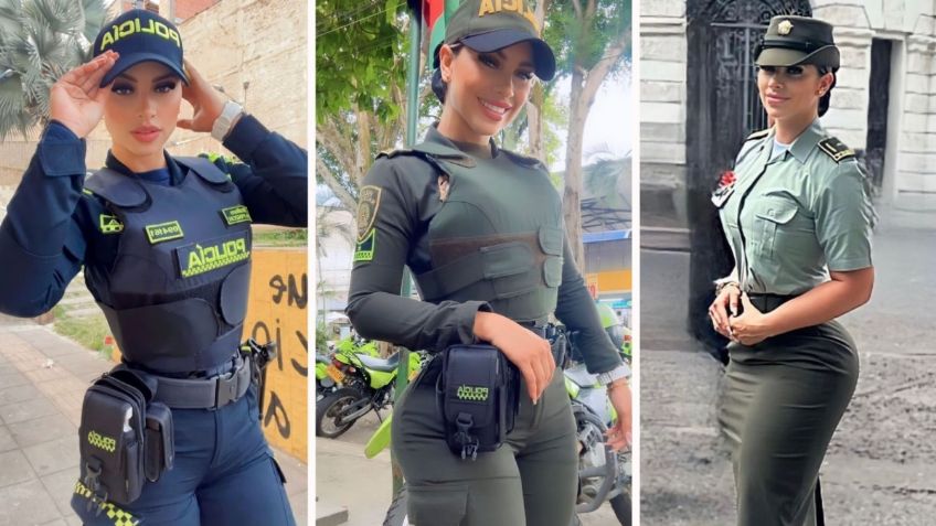 Gina Alexandra es considerada la policía más bella de Colombia y es toda una influencer en TikTok