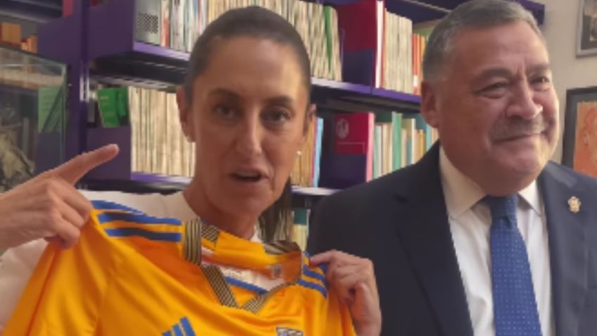 Claudia Sheinbaum es el “nuevo fichaje” del Club Tigres en Nuevo León