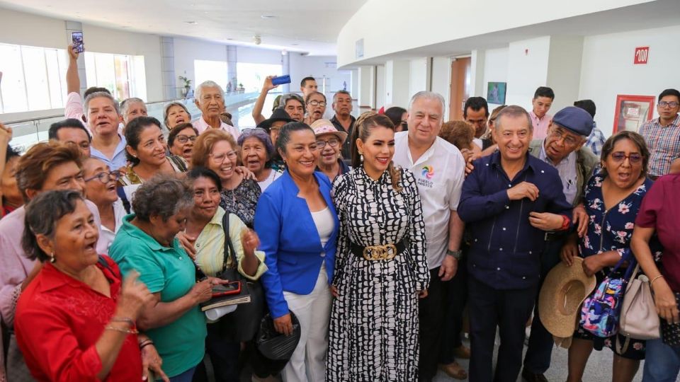 Evelyn Salgado y Miguel Torruco participaron en la firma del proyecto