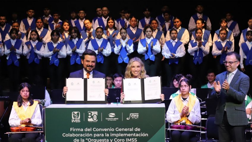 IMSS y Fundación Azteca de Grupo Salinas firman convenio para la implementación de Orquestas y Coros IMSS Esperanza Azteca