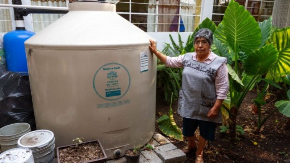 Hogares liderados por mujeres se han beneficiado del programa Cosecha de Lluvia.