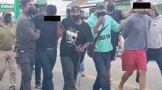 Presuntos ladrones de motos fueron amarrados y exhibidos por las calles Nochixtlán