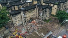 VIDEO: captan el momento exacto del derrumbe de un edificio en Brasil que dejó 14 muertos