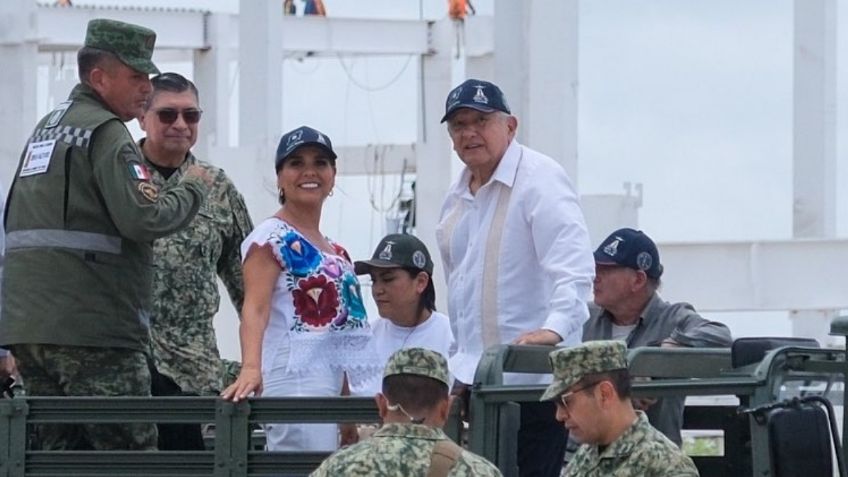 AMLO supervisa el avance del Tren Maya y Aeropuerto de Tulum