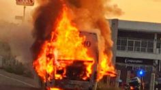 VIDEO: se incendia autobús que transportaba equipo infantil de futbol en Tabasco