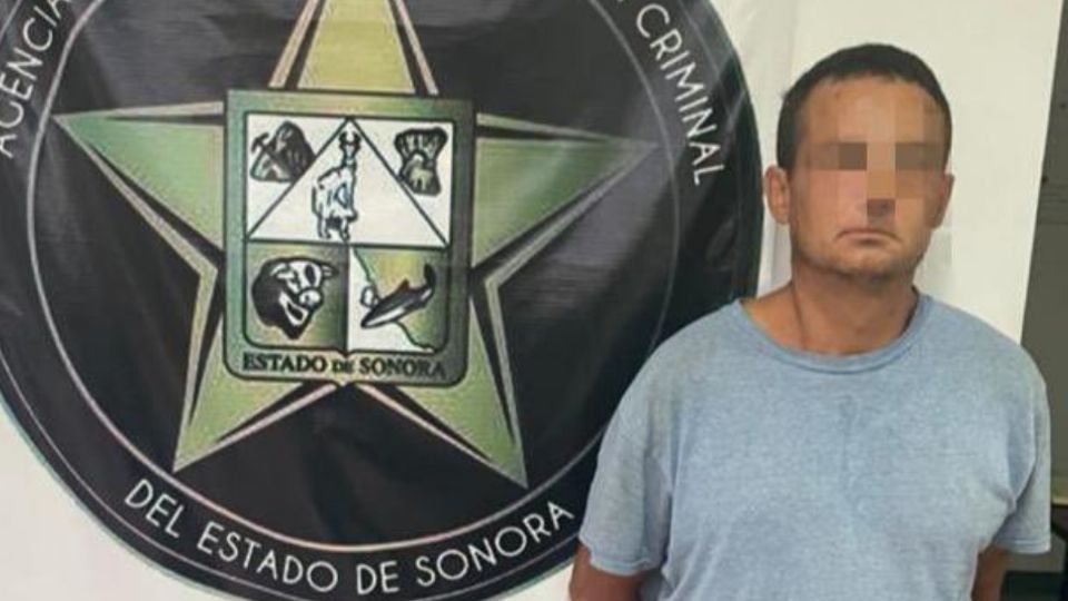 El presunto responsable, de 38 años de edad, fue capturado por elementos policiales sonorenses.