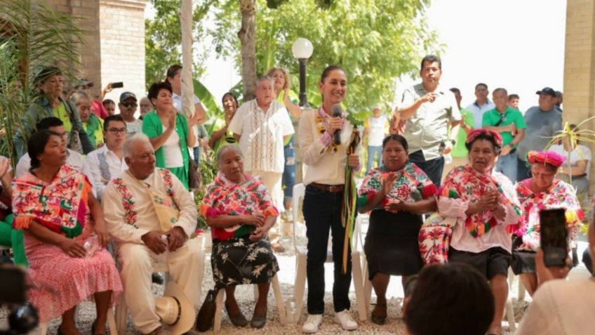 Claudia Sheinbaum visita el municipio de Ébano, cuna del petróleo mexicano