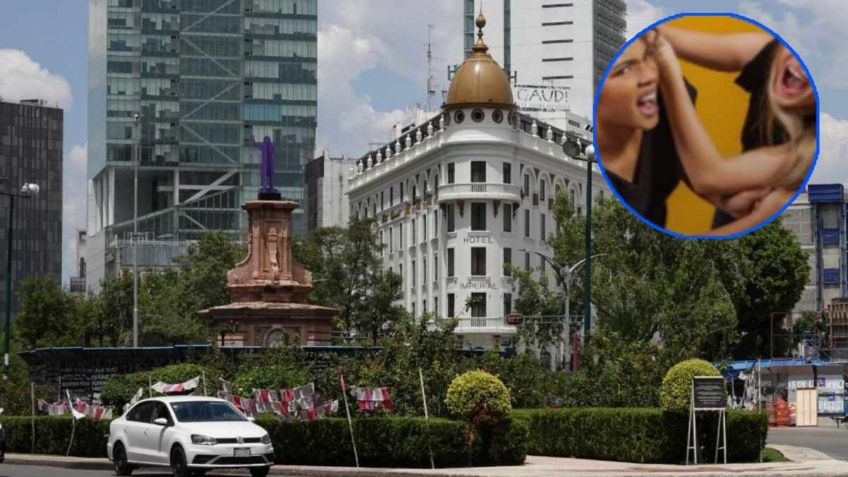 VIDEO: pelea en Paseo de la Reforma termina con dos mujeres en el piso y un hombre arrastrado