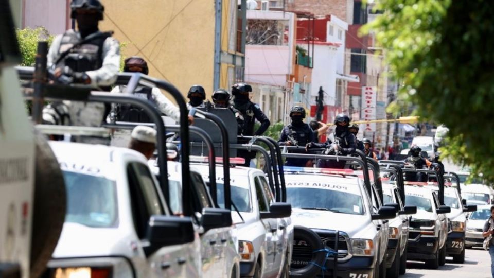 Elementos de la Policía Estatal, GN, SEDENA y FGE recorren periferia de Chilpancingo