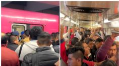 Así es viajar en el Metro Pantitlán en plena hora pico: VIDEO