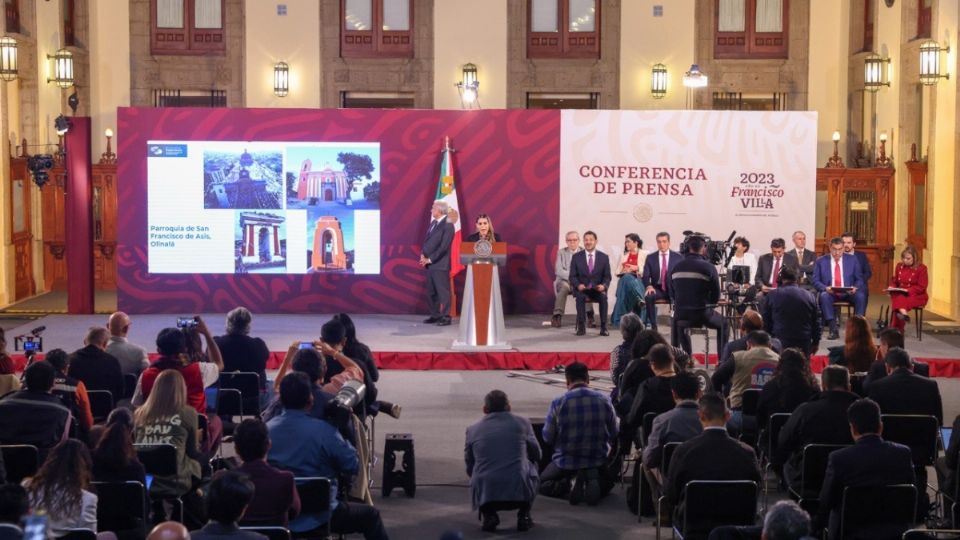 Participa gobernadora de Guerrero en conferencia mañanera del Presidente López Obrador