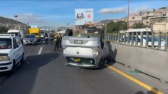 VIDEO: aparatoso accidente en la México-Pachuca deja un lesionado