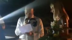 VIDEO | Empresario destapa infidelidad de su novia en plena fiesta de compromiso: "sé feliz con él"