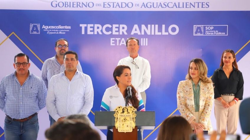 Tere Jiménez entrega segunda etapa rehabilitación del Tercer Anillo en Aguascalientes