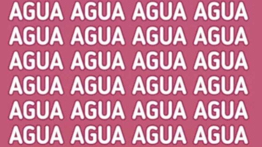 Sólo la mente de un genio puede encontrar la palabra ‘AGUAR’ en menos de 5 segundos