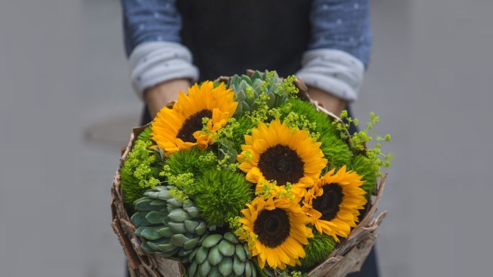 En muchas culturas, los girasoles también son fuente de alimento.