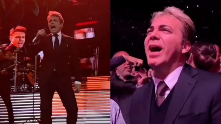 VIDEO: Cristian Castro aparece en concierto de Luis Miguel, ¿adiós a la rivalidad?