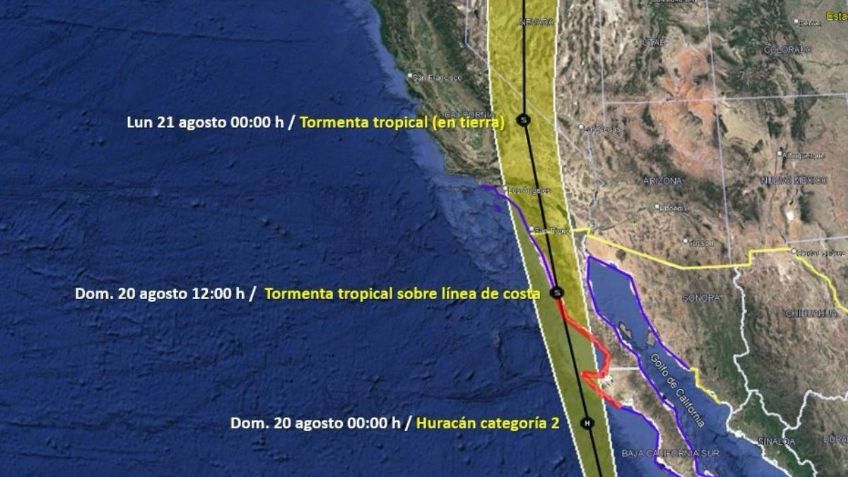 El gobierno de México y autoridades estatales aplican medidas de atención ante la cercanía de Hilary