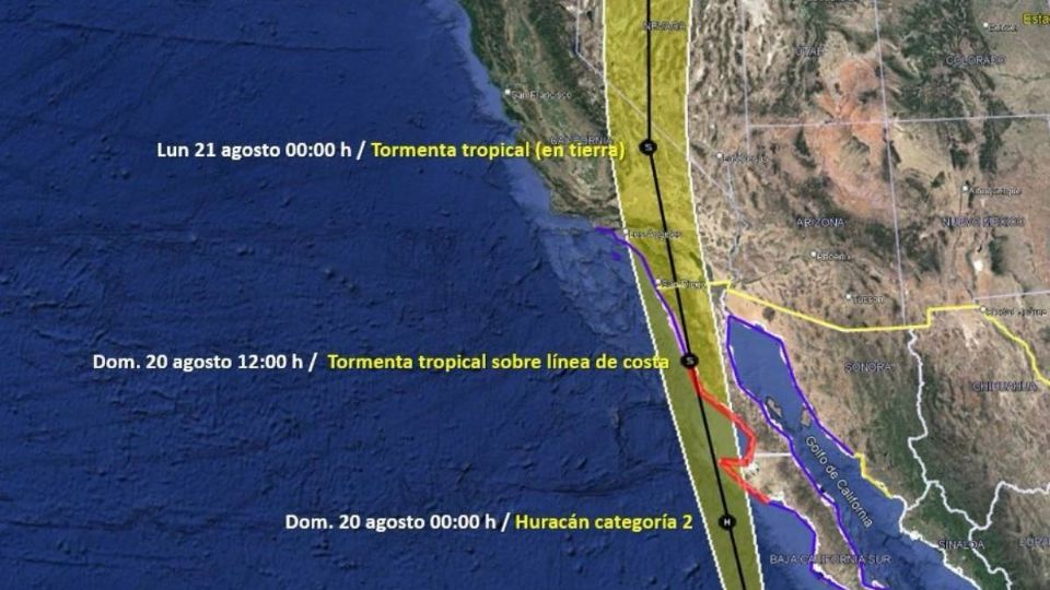 El huracán Hilary ha afectado a Baja California y Baja California Sur