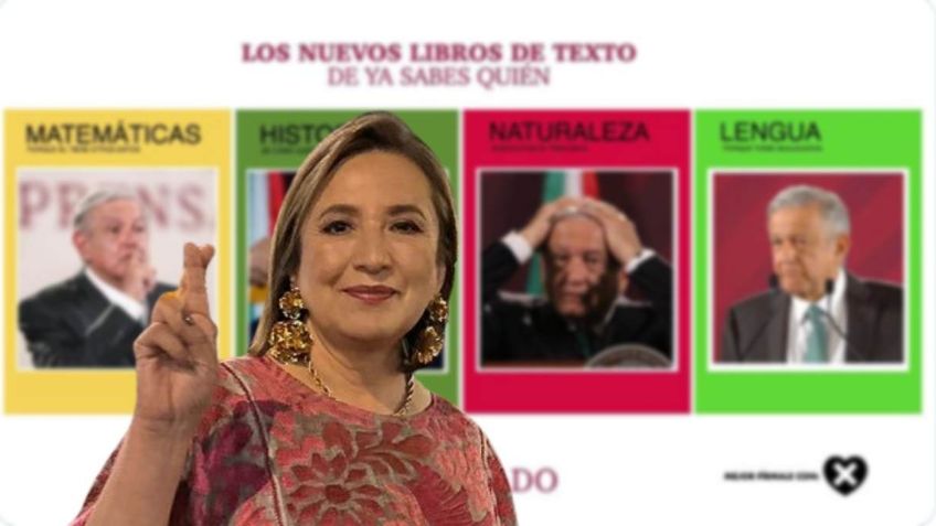 Xóchitl Gálvez arremete contra AMLO por los libros de texto: "¡Basta de condenar a México a la ignorancia!"