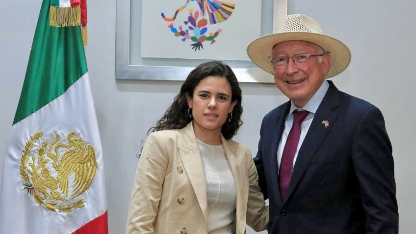 Luisa María Alcalde se reúne con Ken Salazar: tratan temas de seguridad y buena vecindad