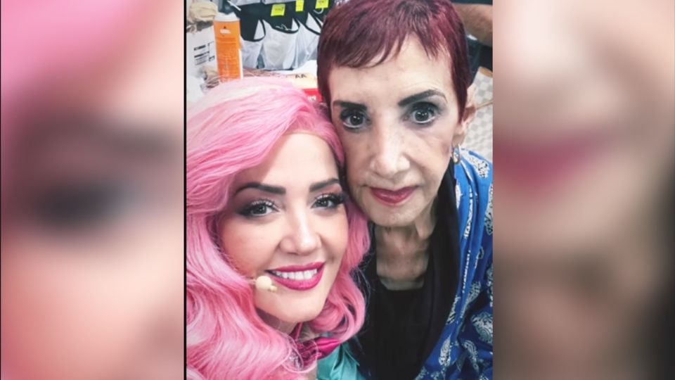 Andrea Legarreta dio el último adiós a su mamá