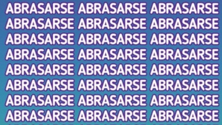 Sólo la mente de un genio puede encontrar la palabra ‘ABRAZARSE’ en menos de 5 segundos