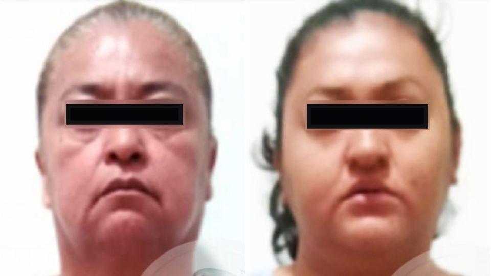 Martha Erika 'N' de 51 años y Angélica María 'N' de 33 fueron detenidas.