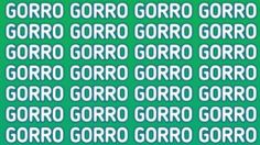 Sólo una mente muy habilidosa puede encontrar la palabra ‘Corro’ en menos de 5 segundos