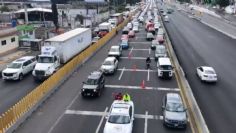 Con un cuchillo y una herida en el cuello fue encontrado el cuerpo de un hombre en la carretera México-Puebla