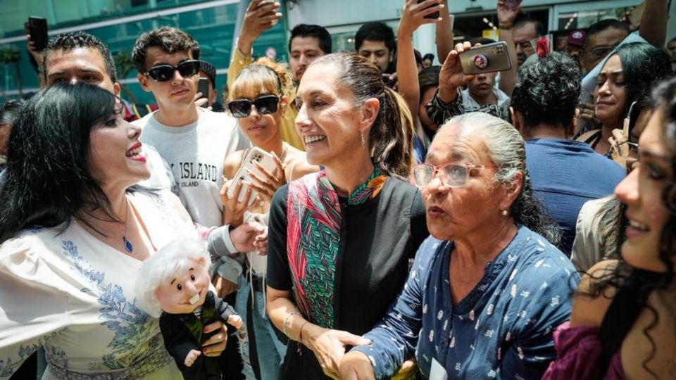 Claudia Sheinbaum durante su pasada gira alrededor del país. Imagen de archivo.