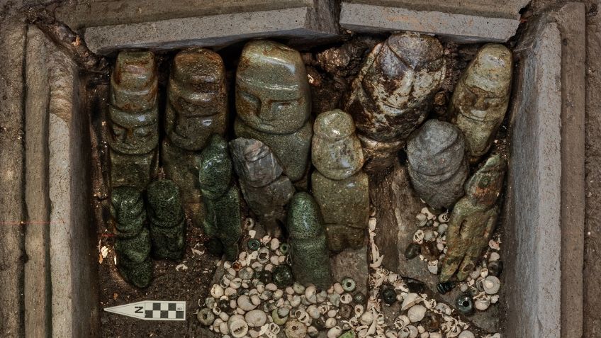 Descubren ofrenda de consagración en el Templo Mayor