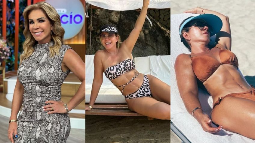 En traje de baño de negro, Rocio Sánchez Azuara sacude Instagram y da catedra a sus 60 años | FOTOS