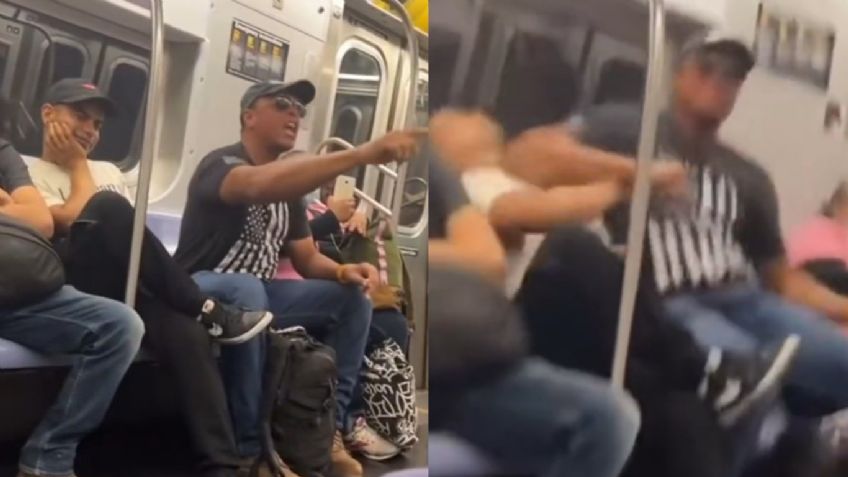 VIDEO: pasajero se queda dormido en el hombro de un hombre y termina brutalmente golpeado en el Metro de Nueva York