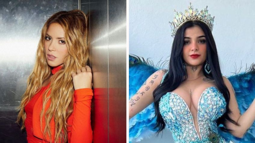 En ceñido vestido rojo, Karely Ruiz "enamora" a Shakira con sus mejores pasos de baile al ritmo de "Copa vacía": VIDEO