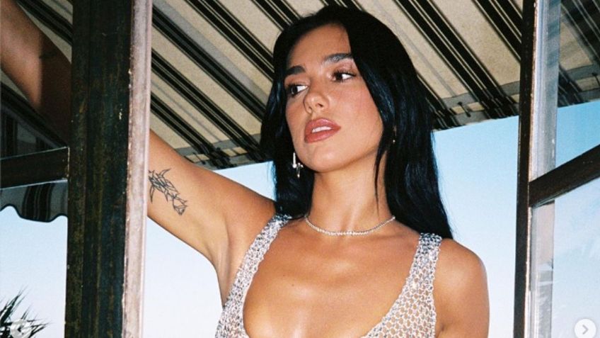 Dua Lipa se roba todas las miradas con arriesgada sesión de fotos en minishort y top