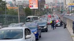 3 choques en la México Toluca desquician el tránsito en Cuajimalpa