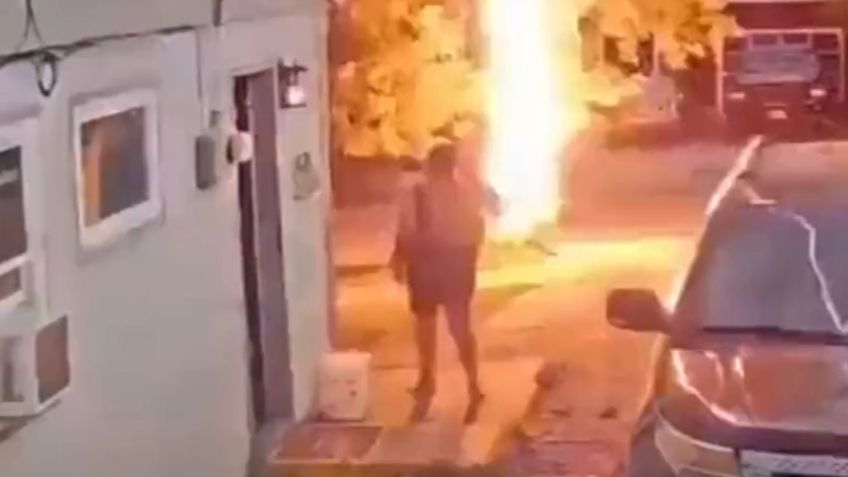 Mujer se salva de milagro de morir por el impacto de un rayo: VIDEO